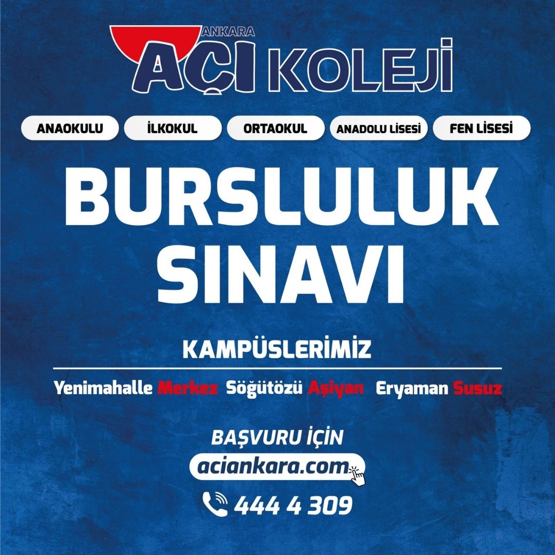 Yenimahalle Açı Koleji - Bursluluk 2026 Görseli